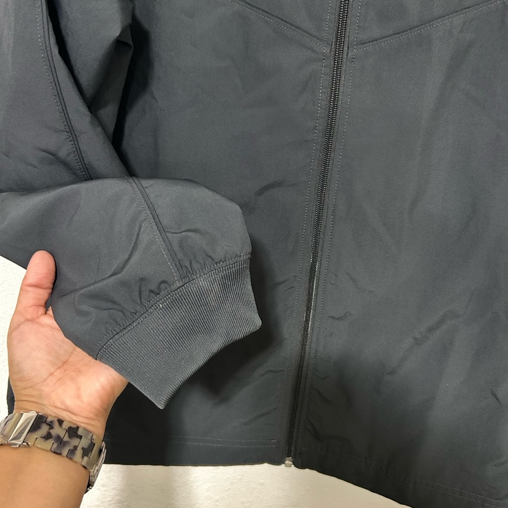Vintage Nike Men's Lg Full Zip Up Jacket Windbreaker Drawstring Bottom - Picture 2 of 11